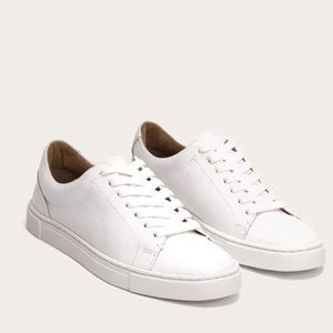 Frye “Ivy Low Lace” White Sz 9 Leather Sneaker
